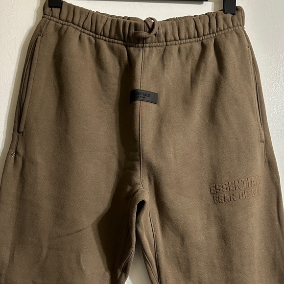 Essentials Taupe Sweatpants - Picture 1 of 7